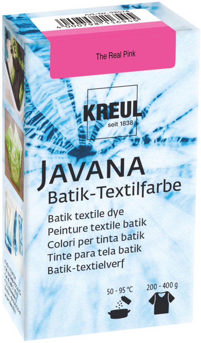 Javana Roze Batik Textile Dye - 70ml tie dye verf