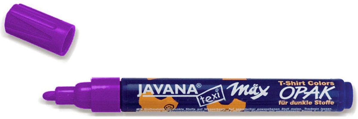 Javana Texi Max - Paarse textiel stift - 2 - 4 mm punt