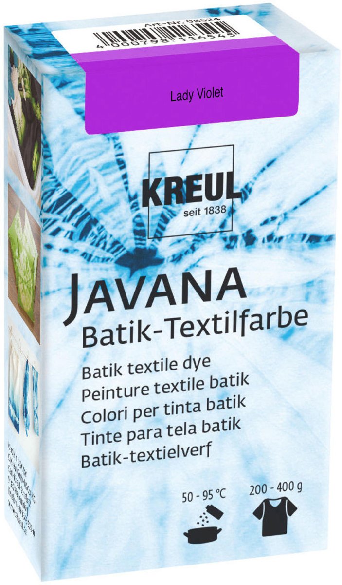 Javana Violet Batik Textile Dye - 70ml tie dye verf