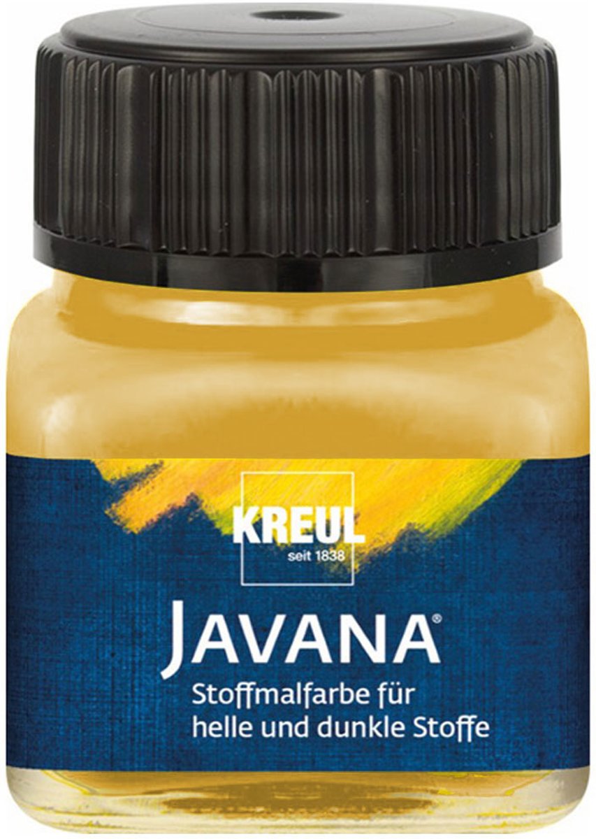 Javana gouden textielverf 20ml – Voor licht en donker gekleurd textiel