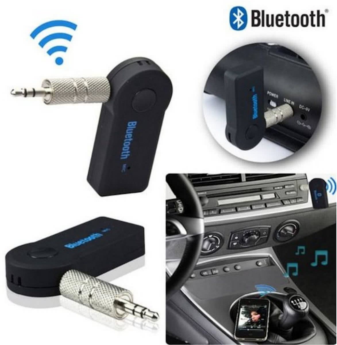 (COMBI PACK 2 stuks) Bluetooth Receiver - Bluetooth Adapter - Draadloos muziek afspelen - Bluetooth Audio - Bluetooth ontvanger - Bluetooth in de auto.