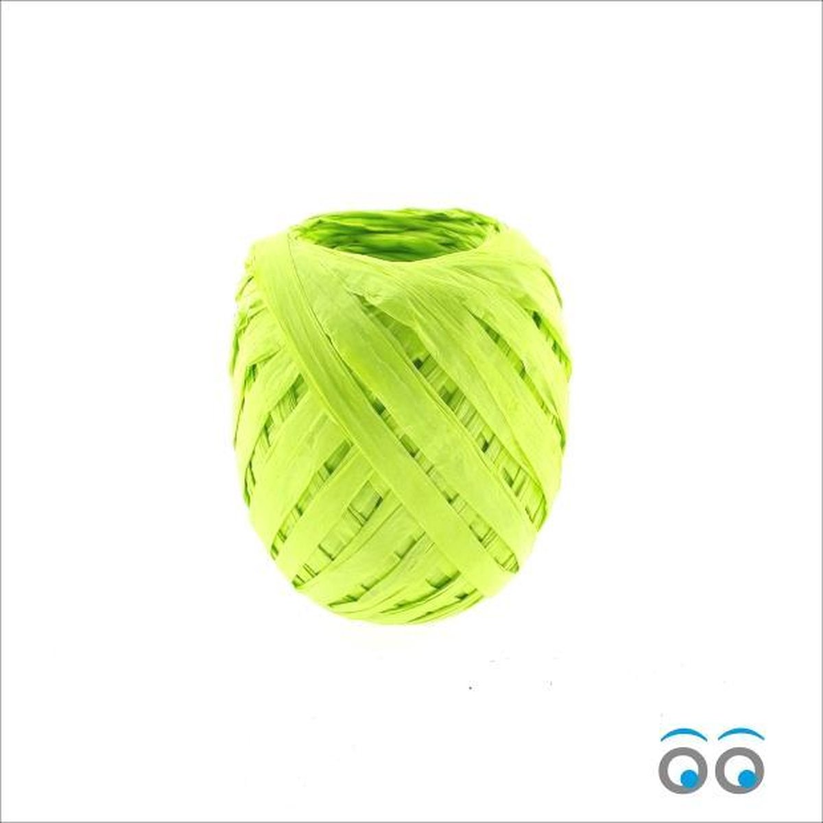 150 meter Raffia -  lime groen - 3 mm dik