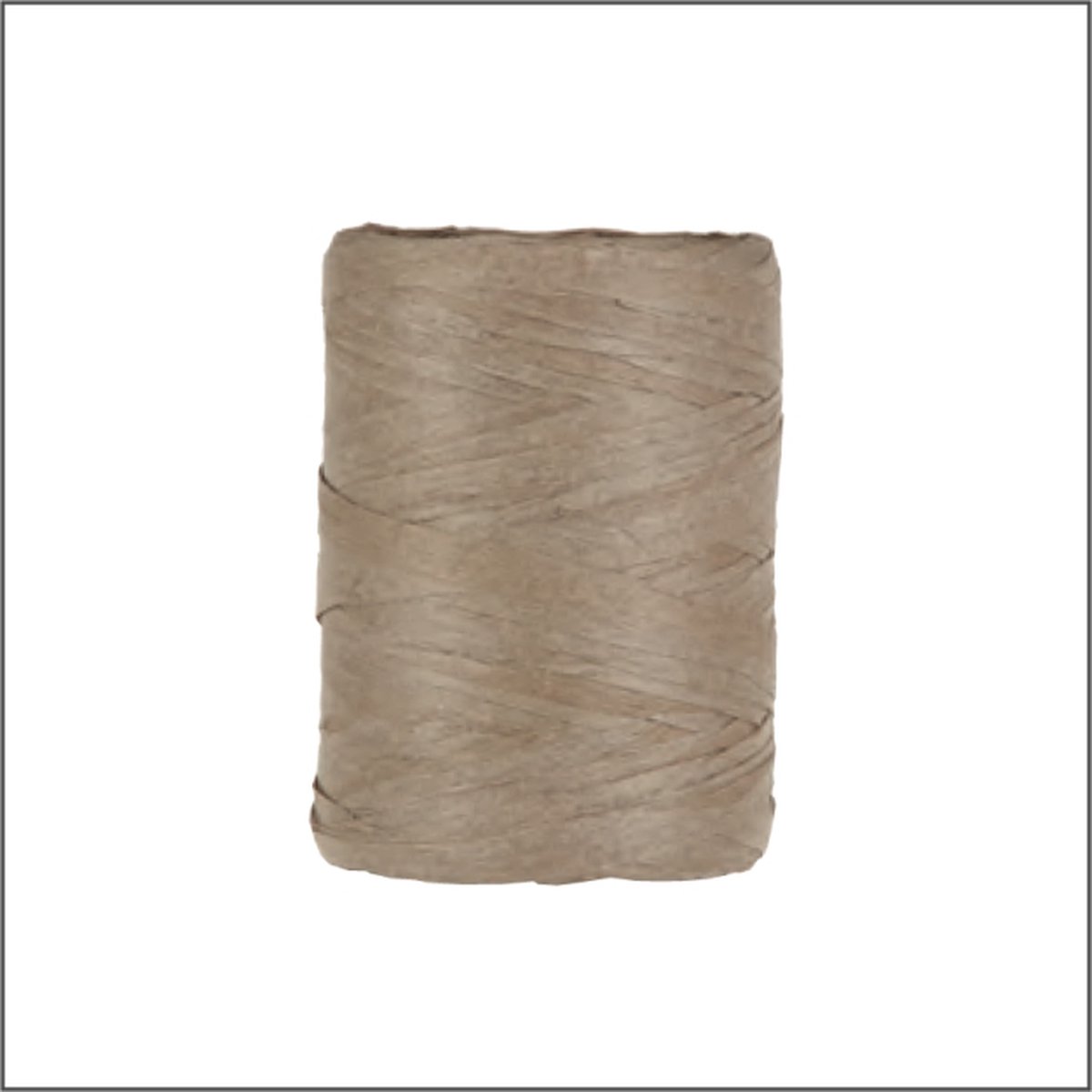 Luxe Cadeaulint - Raffia Lint - Paper Lint - Bruin - 100 meter - 5mm - Hobbylint - Versierlint - Papier