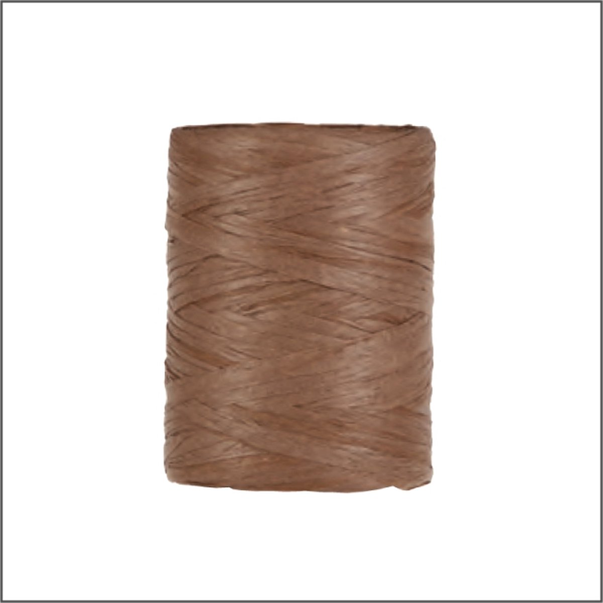 Luxe Cadeaulint - Raffia Lint - Paper Lint - Dark Grey - 100 meter - 5mm - Hobbylint - Versierlint - Papier