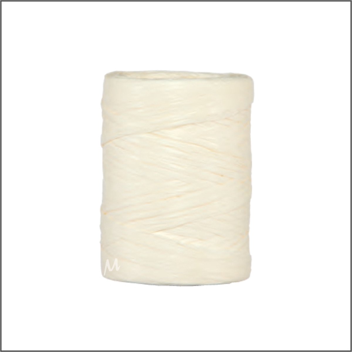 Luxe Cadeaulint - Raffia Lint - Paper Lint - Light Cream - 100 meter - 5mm - Hobbylint - Versierlint - Papier