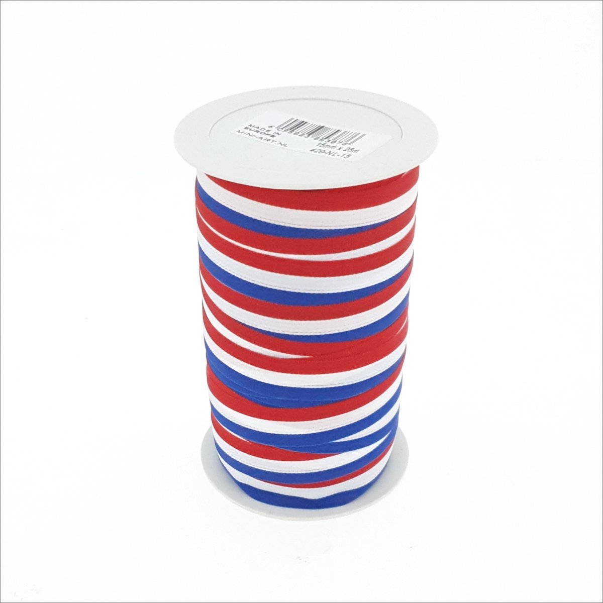 Nederlandse vlag lint - medaille lint - decoratie lint - geweven lint - 15 mm x 25 meter