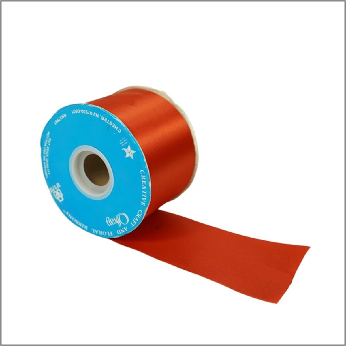 Satijn lint - Decoratie lint - 65 mm x 45 meter - Oranje