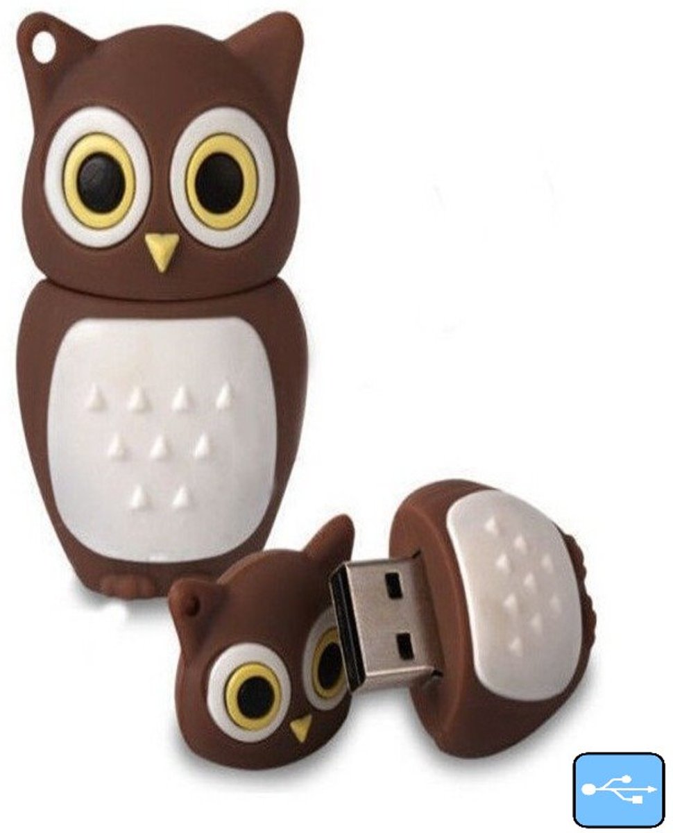 Bruin-Wit Uil - USB-stick - 32 GB