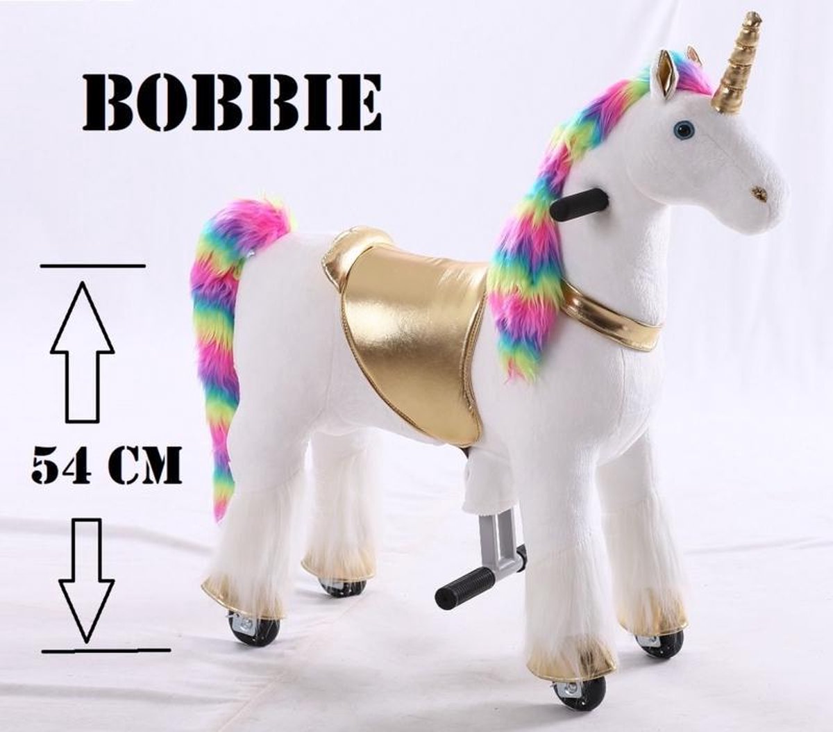 Kids-Horse Animal Riding, rijdend speelgoed unicorn, Rainbow UniCorn 3-6 jaar, Kids-Horse 