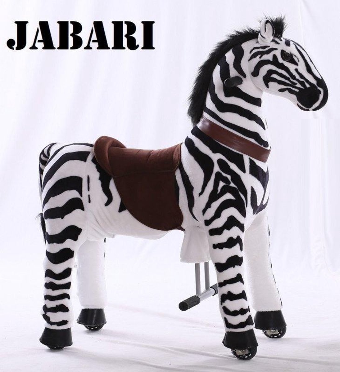 Kids-Horse Animal Riding, rijdend speelgoed zebra, zwart/wit gestreept 4-9 jaar, Kids-Horse 