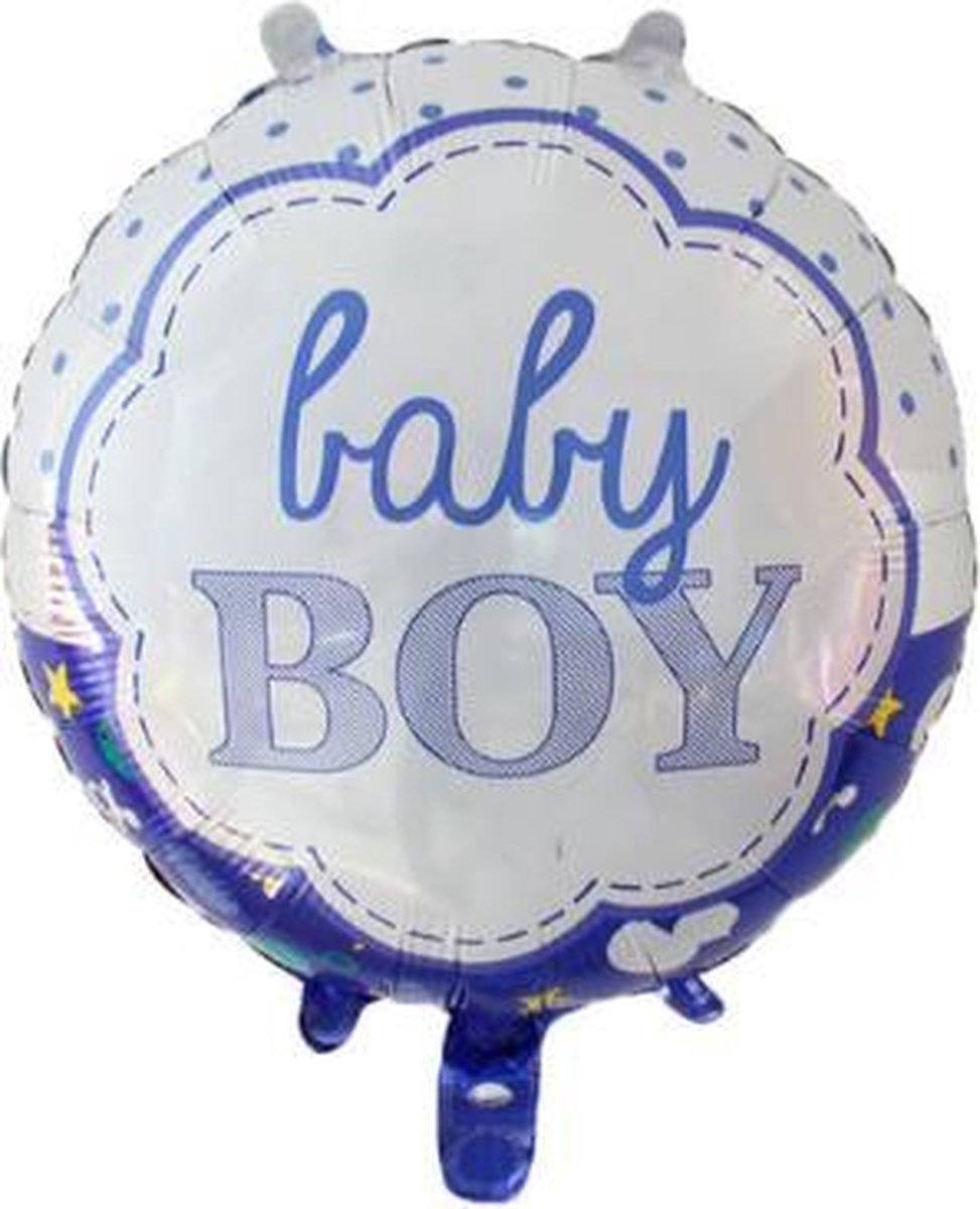 Ballon geboorte jongen/zoon 40  cm, kindercrea