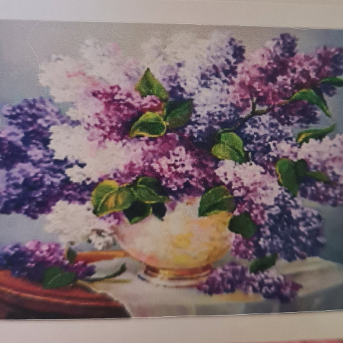 Diamond painting bloemen, seringen, 20x30cm 5d , Kindercrea