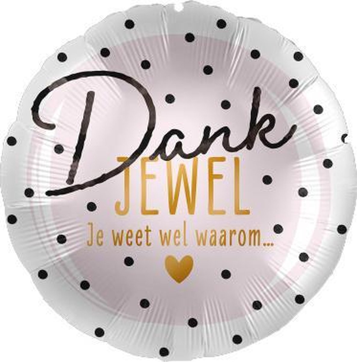 Folieballon Dankjewel, kindercrea