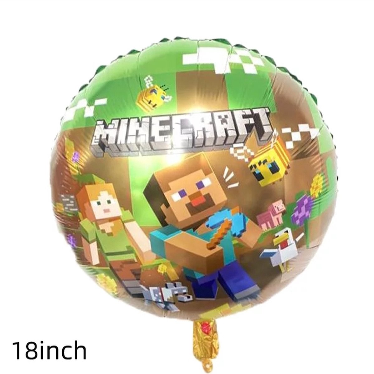 Folieballon Minecraft, 45cm Kindercrea