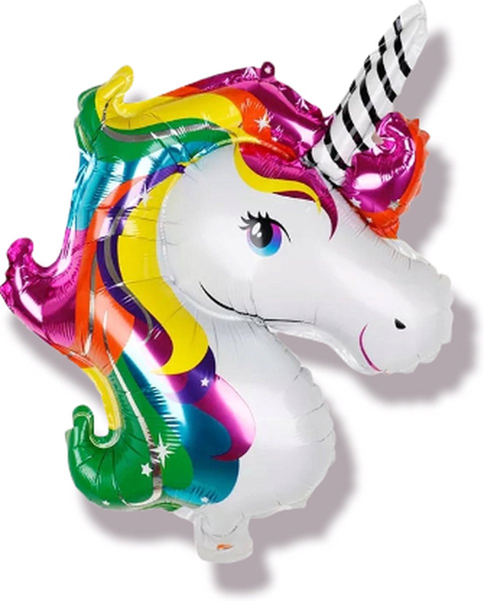 Folieballon mini Unicorn 40x32cm Kindercrea 2 stuks