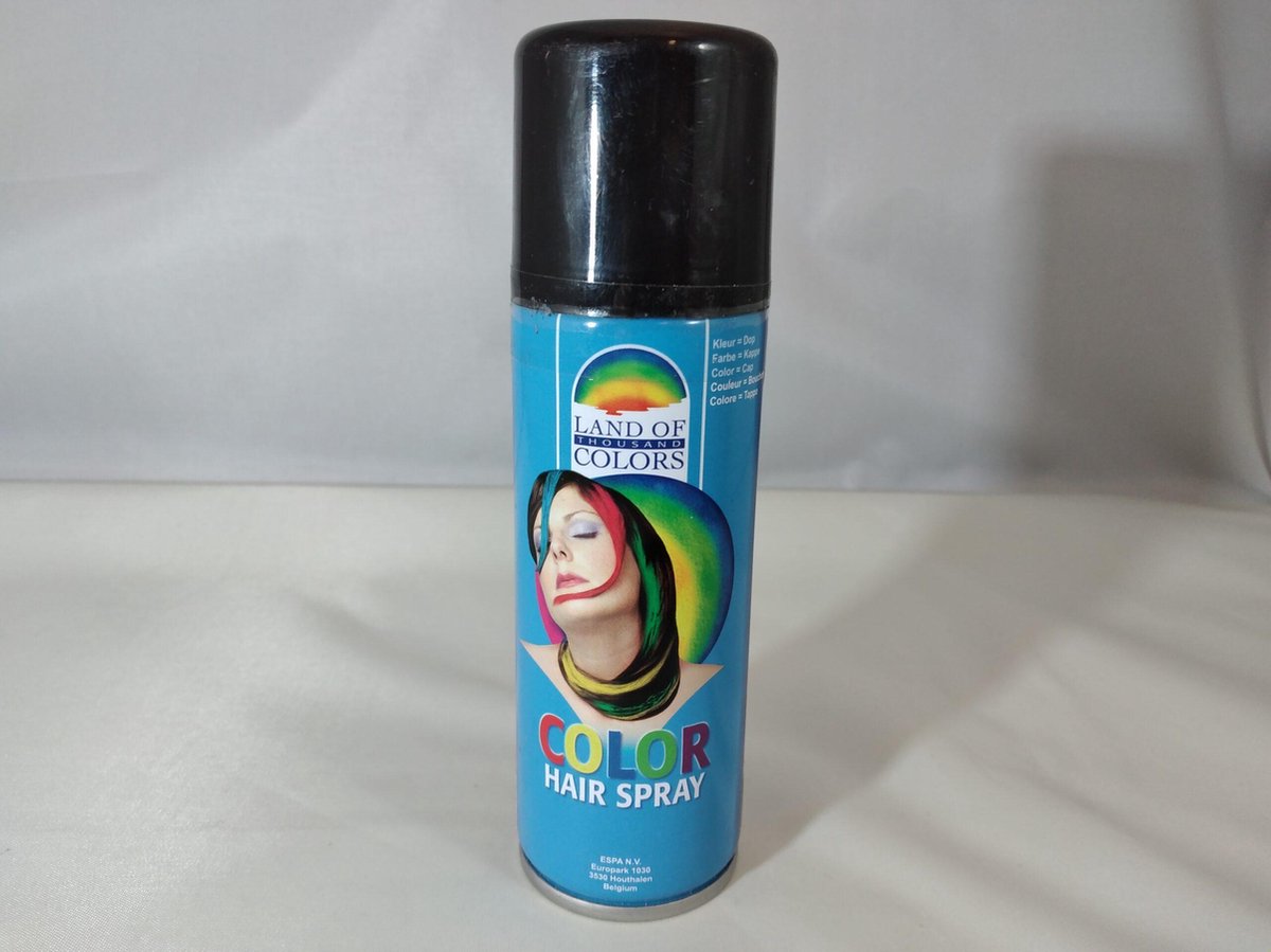 Haarspray Zwart 111 ml, kindercrea