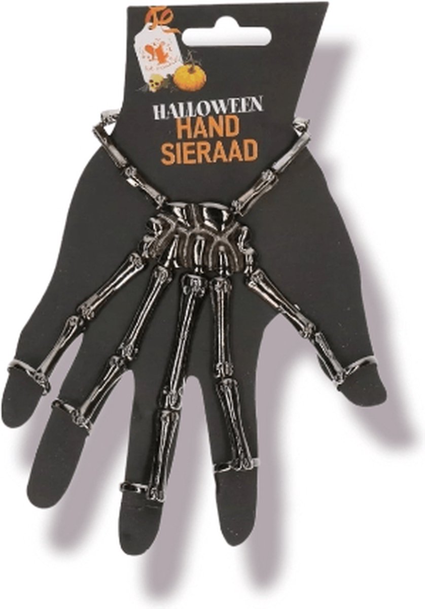 Halloween handsieraad skelet, carnaval, heks