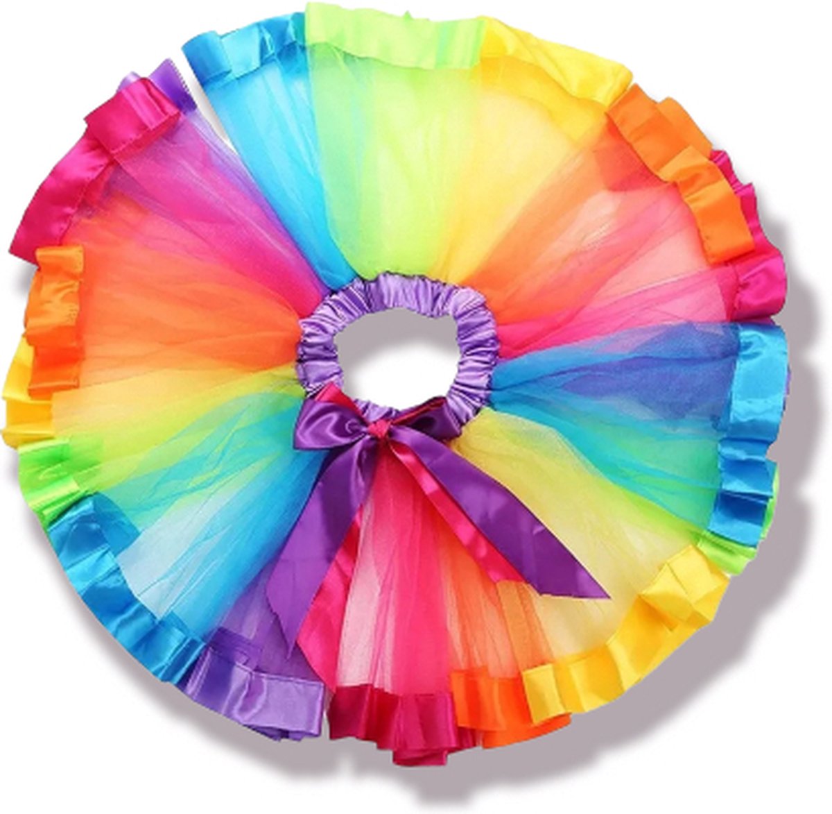 Kinder Tutu regenboog, rainbow, tule rok, Kindercrea