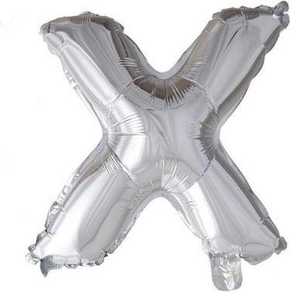 Letterballon X zilver 16 inch, kindercrea