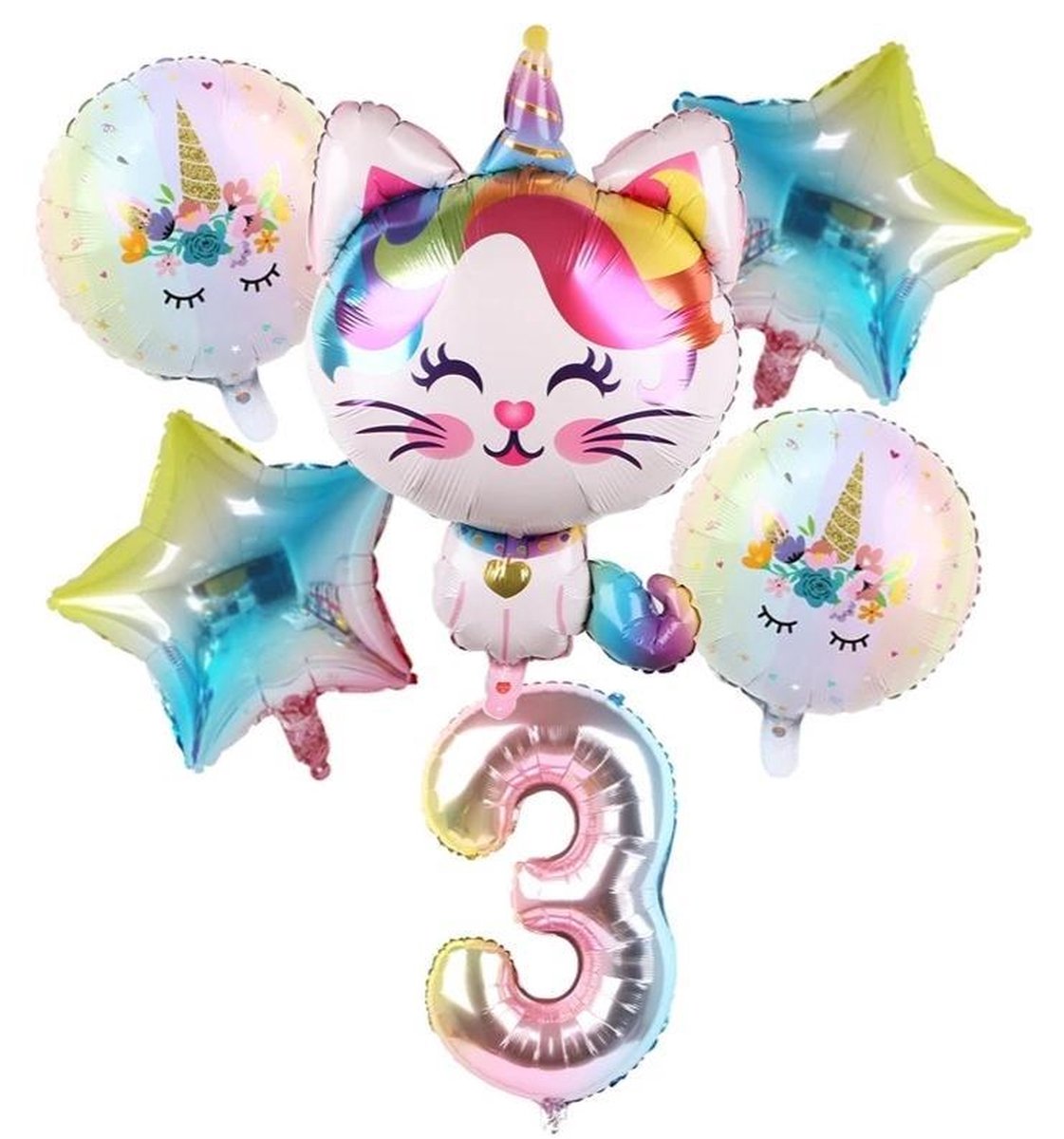 ballonboeket Unicorn poes 3