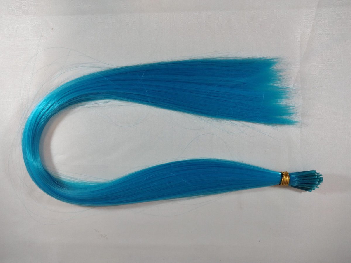 haar extension 11 blauw, 55 cm Kindercrea