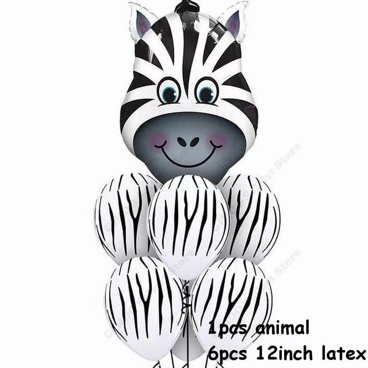 zebra ballonboeket