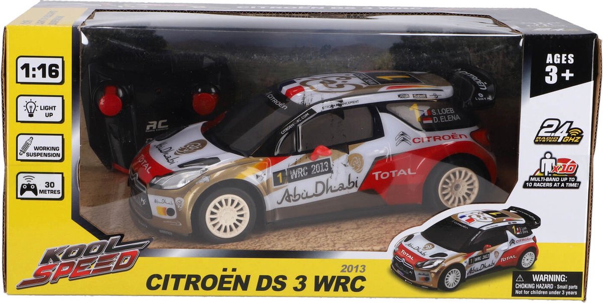 Kool Speed Rc Citroën Ds 3 Wrc 1:16 + Licht