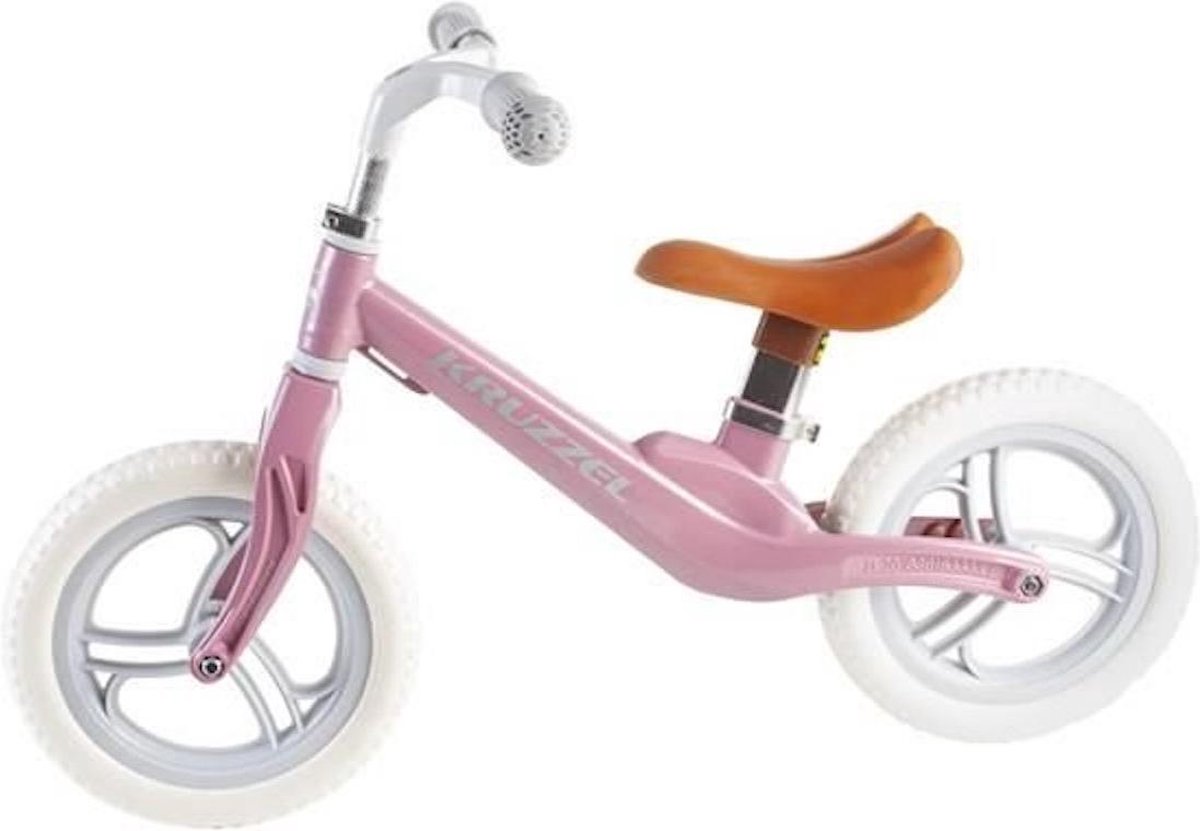 Kruzzel loopfiets EVA – 12 Inch – vanaf 1 jaar – roze