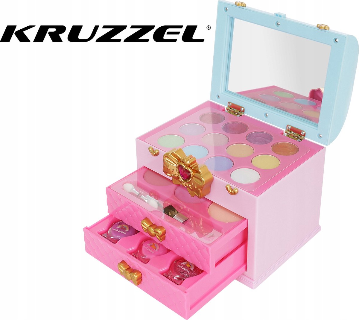 Make-Up Koffer voor Kinderen 30-Delig - Make-up en Nagellak Cosmetica Case Opmaken Nagellak