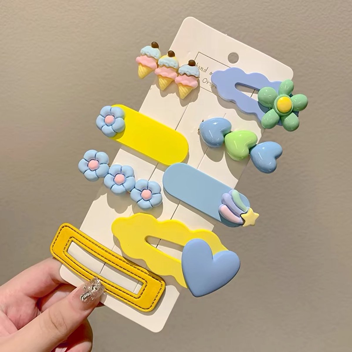 Acht elastische haarbanden, glimmende blauwe sneeuwvlokjes, zonder schade, zachte rubber banden voor dames haar en paardenstaarthouder, perfect voor dikke en dunne haar