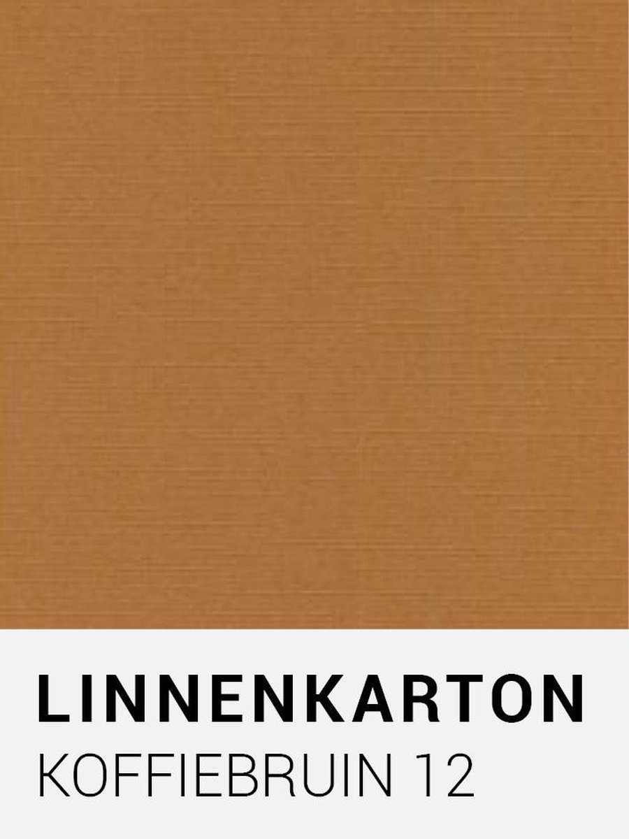 Linnenkarton 12 Koffiebruin 30,5x30,5cm  240 gr.