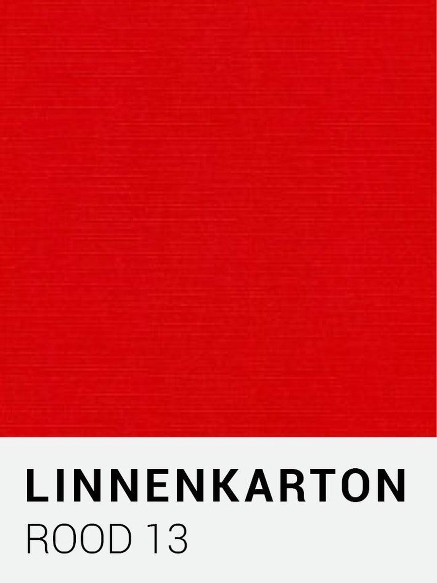 Linnenkarton 13 Rood 30,5x30,5cm  240 gr.