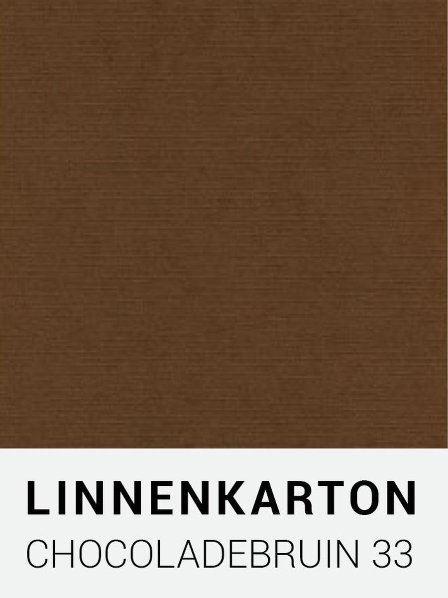 Linnenkarton 33 Chocoladebruin 30,5x30,5cm  240 gr.