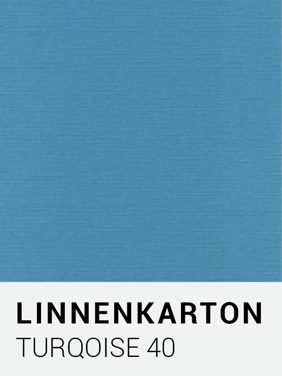 Linnenkarton 40 Turqoise A4 240 gr.