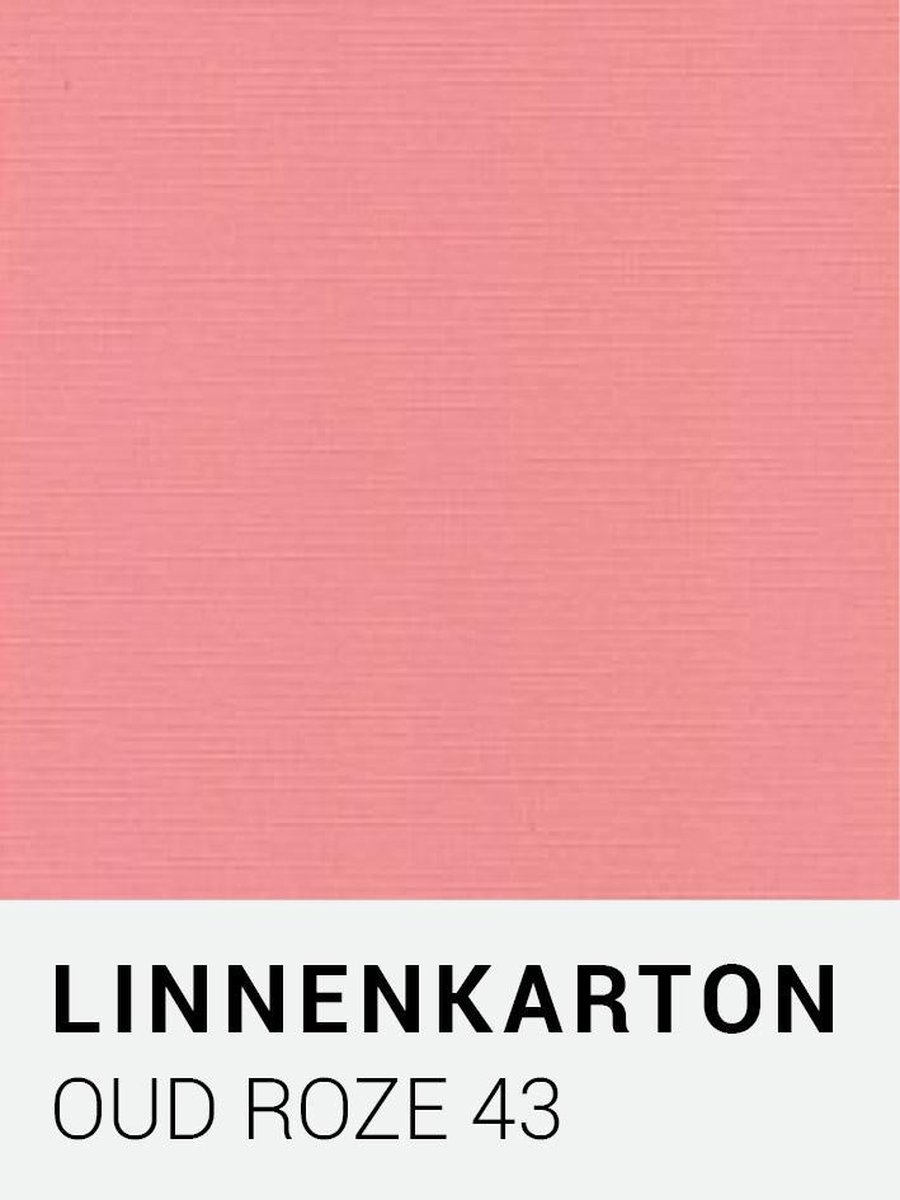 Linnenkarton 43 Oud roze A4 240 gr.