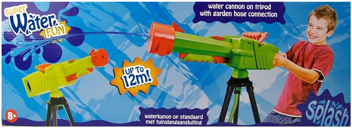 Waterkanon / Waterpistool XXL met Tuinslang-aansluiting