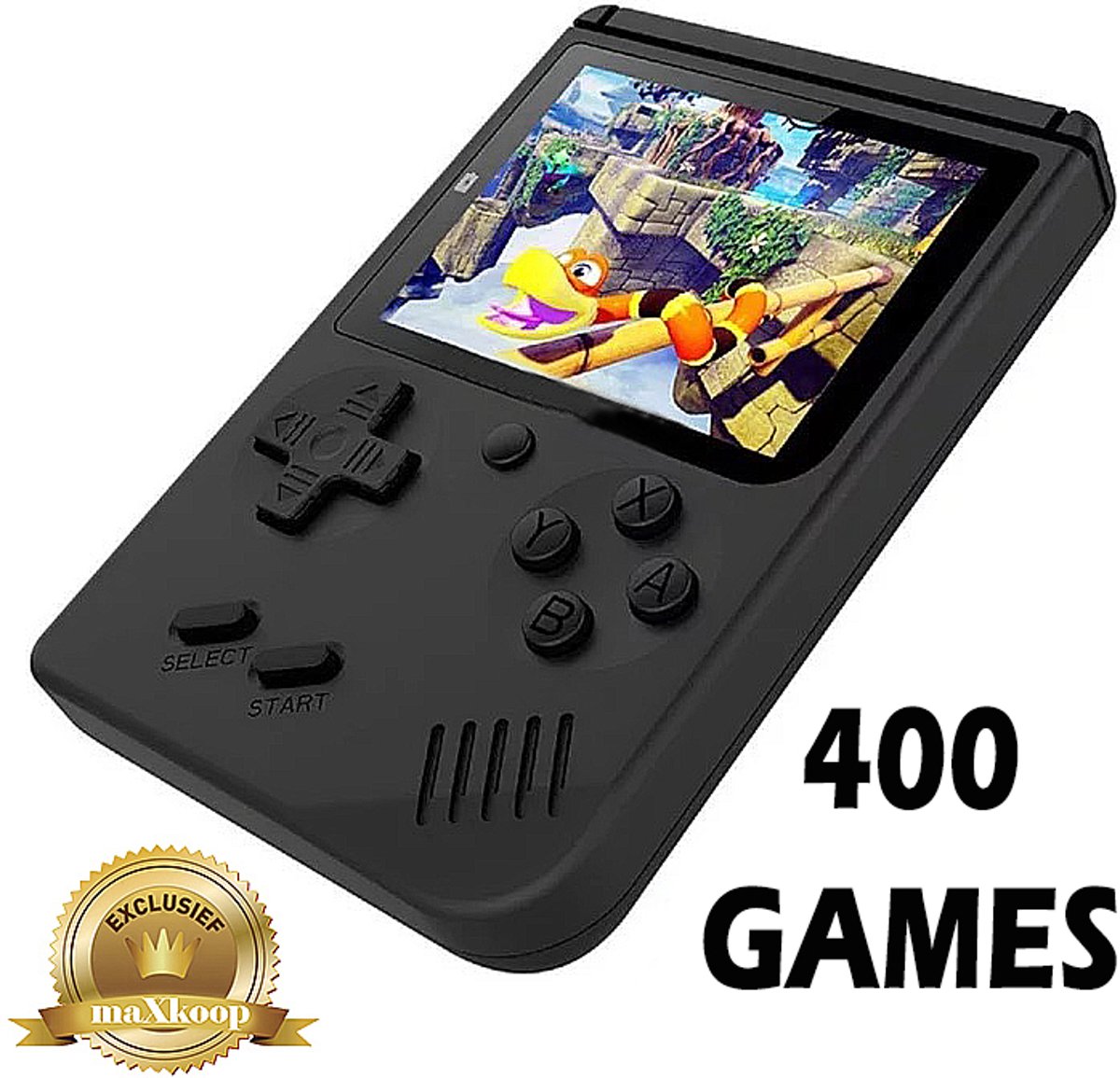 Portable Game Console Zwart -Draagbare Handheld - Spelcomputer - 400 Ingebouwde Games