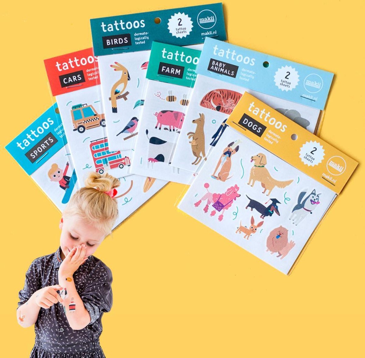 GROOT PAKKET TATTOOS VOOR KINDEREN - Makii