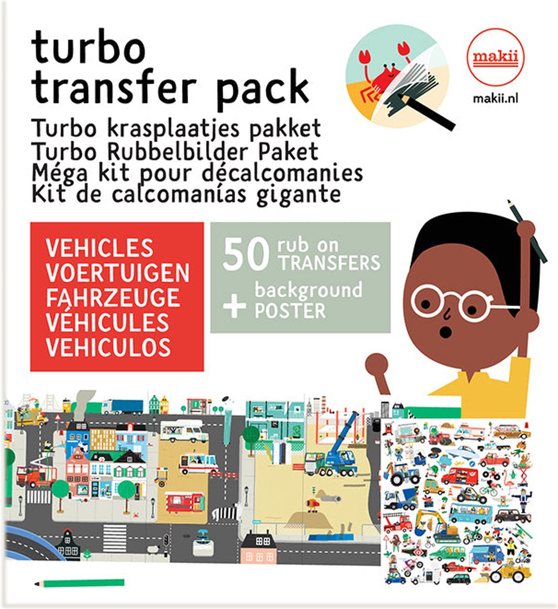 Makii - Turbo Krasplaatjes pakket