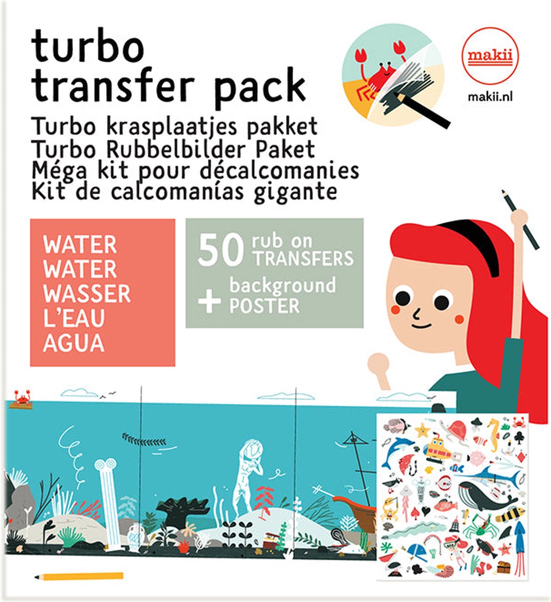 Makii - Turbo Krasplaatjes pakket