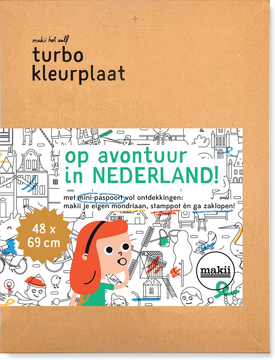 Turbo kleurplaat NEDERLAND