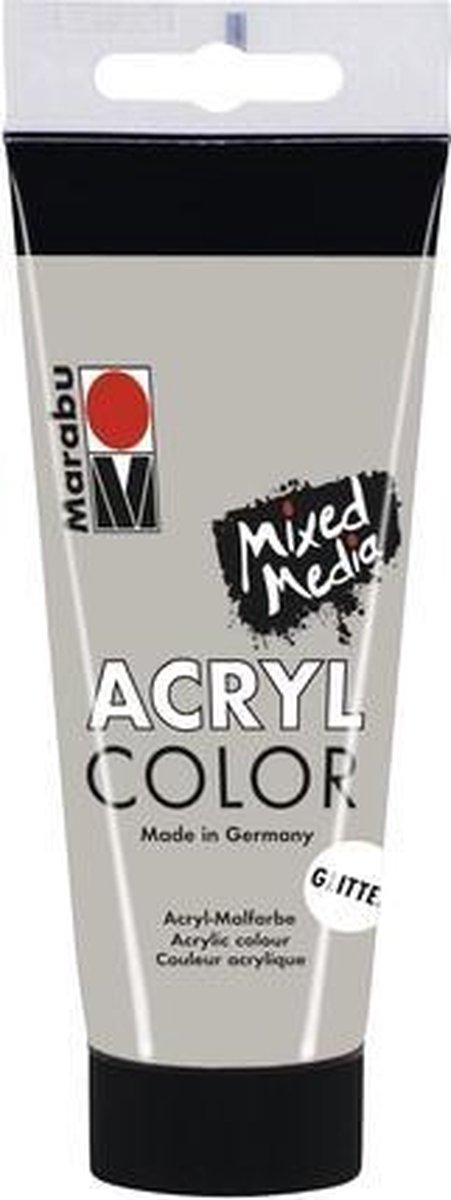 Acrylcolor 100 ML - Glitter Zilver