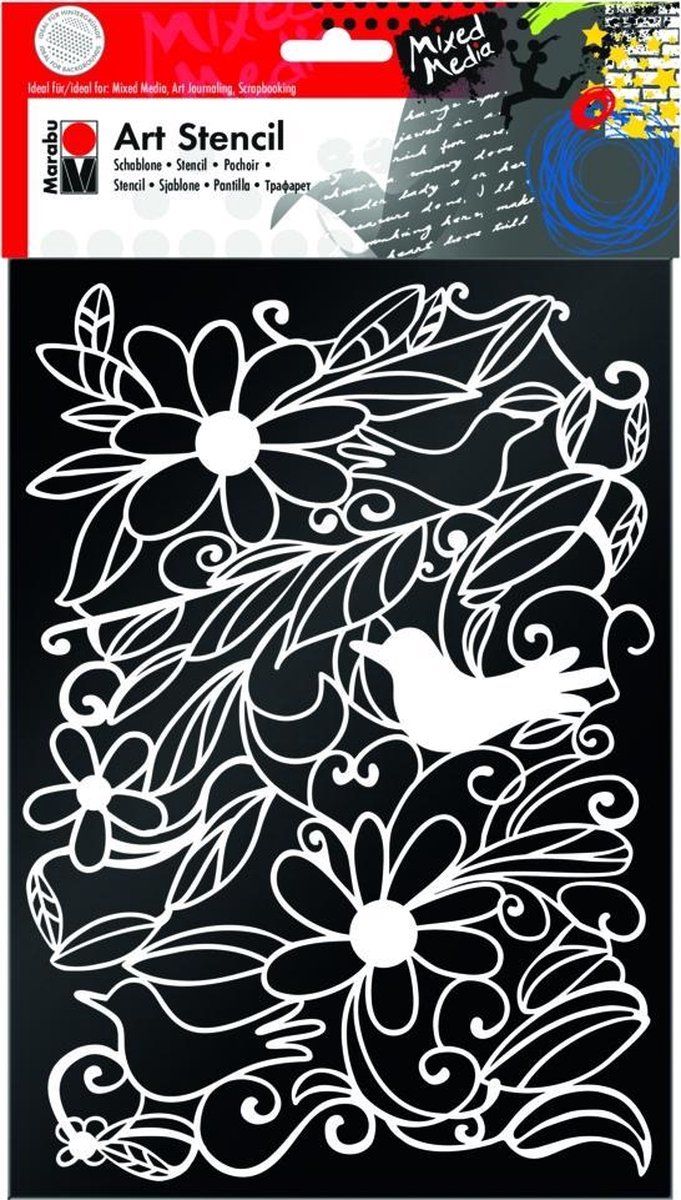 Art  Stencil - Dina4 Bloeiende Tuin