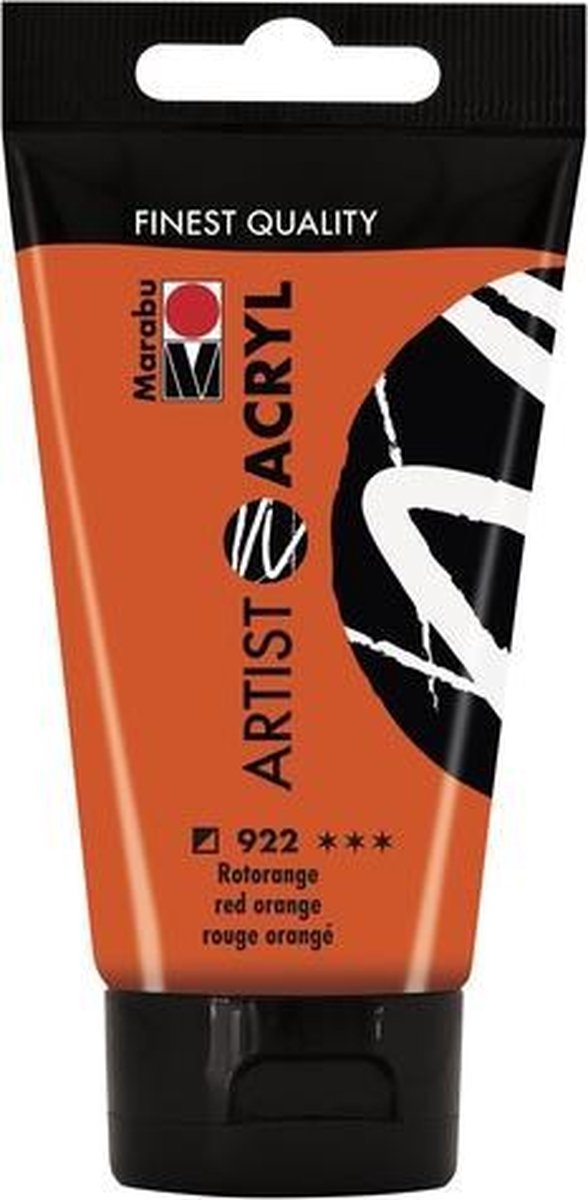 Artist Acryl 75 ML - Oranje-Rood