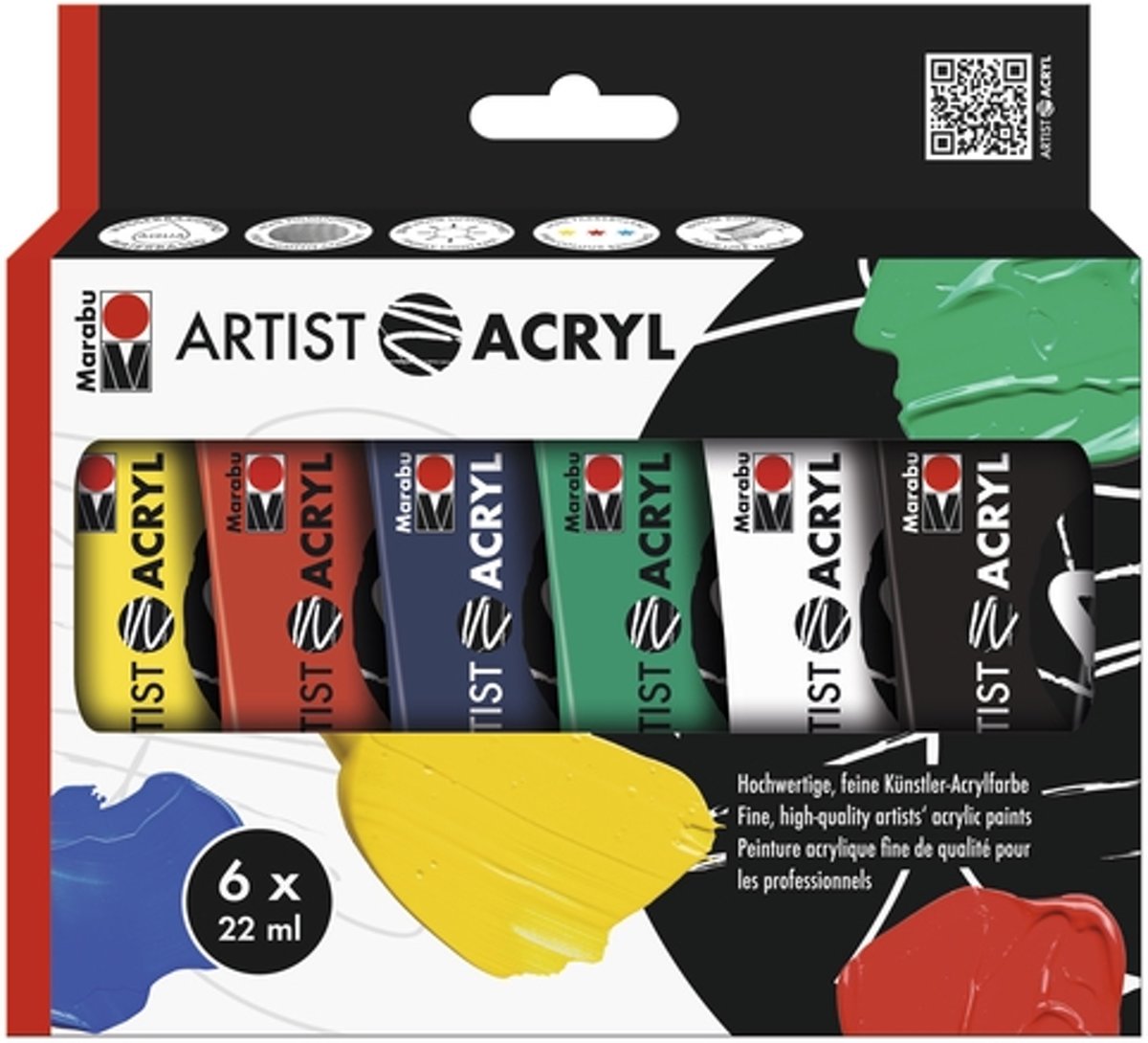 Artist Acryl set 6 x 22 ml