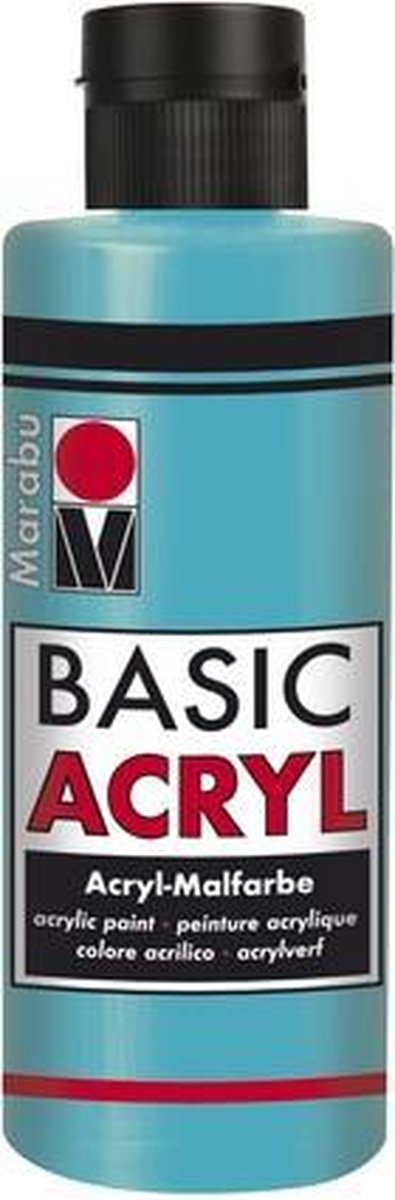 Basic Acryl busje 80 ML - Caribisch Blauw