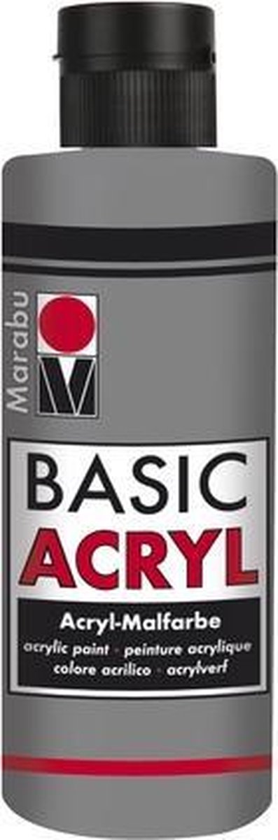 Basic Acryl busje 80 ML - Lichtgrijs