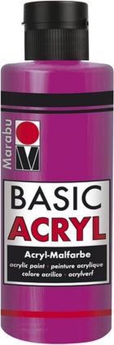 Basic Acryl busje 80 ML - Magenta