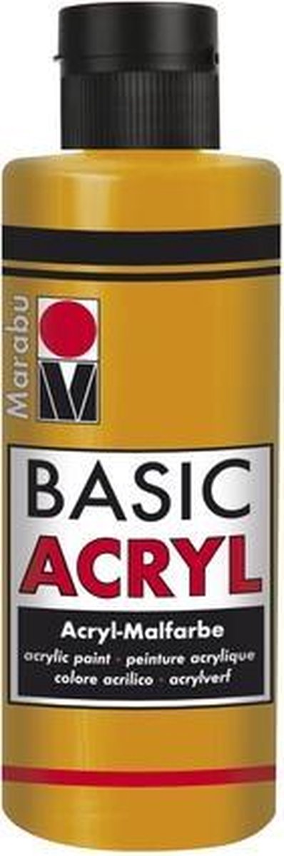 Basic Acryl busje 80 ML - Oker