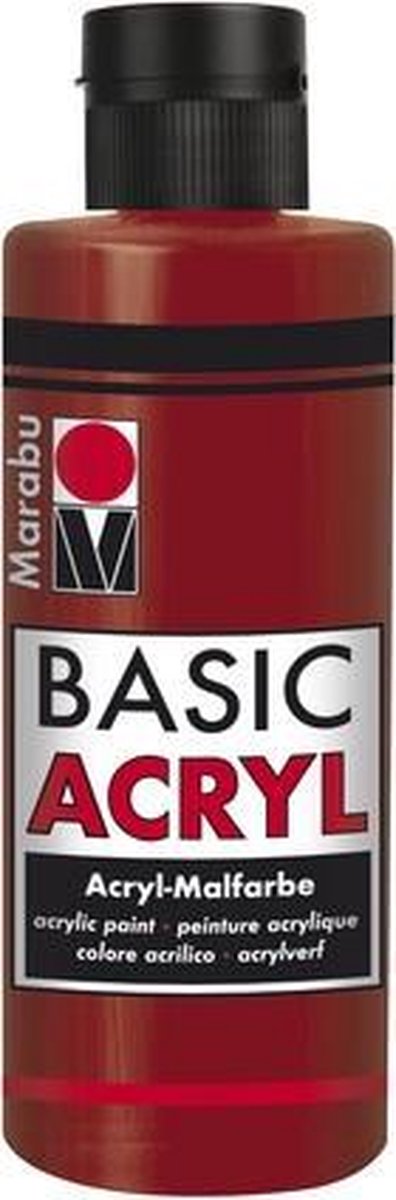 Basic Acryl busje 80 ML - Rood Oosters